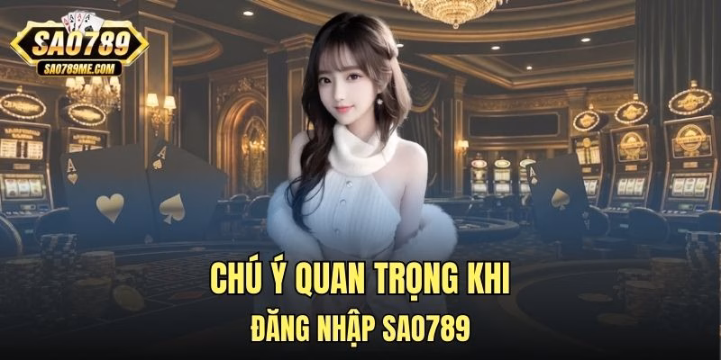 Chú ý quan trọng khi đăng nhập Sao789