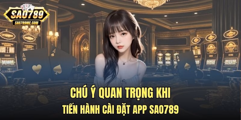 Chú ý quan trọng khi tiến hành cài đặt app Sao789