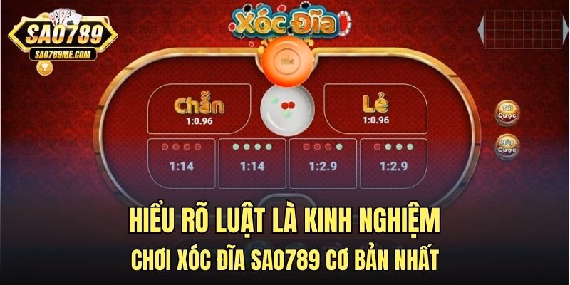 Hiểu rõ luật là kinh nghiệm chơi xóc đĩa Sao789 cơ bản nhất
