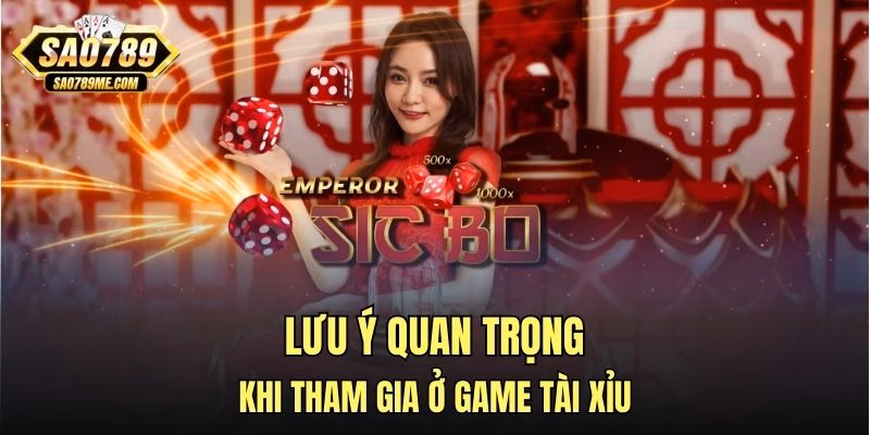 Lưu ý quan trọng khi tham gia ở game tài xỉu