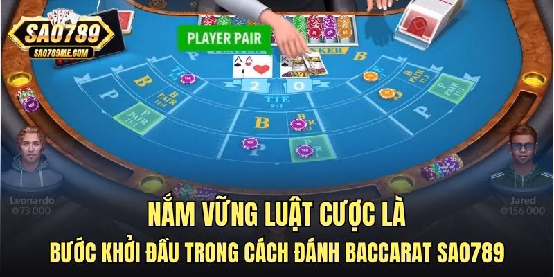 Nắm vững luật cược là bước khởi đầu trong cách đánh baccarat Sao789