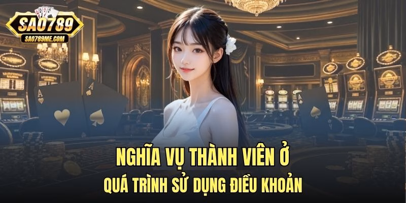 Nghĩa vụ thành viên ở quá trình sử dụng điều khoản