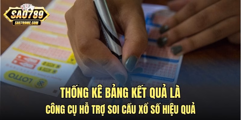 Thống kê bảng kết quả là công cụ hỗ trợ soi cầu xổ số hiệu quả